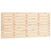 Vidaxl Stensko posteljno vzglavje 141x3x63 cm trdna borovina
