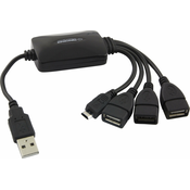 4 vratni USB 2.0 razdelilnik - priklopna postaja razdelilec