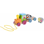 Drvena igračka Andreu Toys -Traktor s životinjama