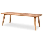 Casa Padrino Luxury Garden Dining Table Natural 245 x 110 x H. 76 cm - Rectangular Teak Garden Table - Dining Room Furniture - Garden Furniture - Luxury Furniture - Luxury Quality