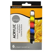 Set akrilnih barv Daler - Rowney - 6x12ml (hobby pripomočki)