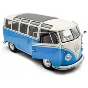 1:18 VOLKSWAGEN T1 SAMBA MODRA / BELA 1962 - SOLIDO
