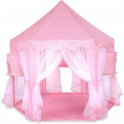 shumee OTROŠKI ŠOTOR ZA DOM IN VRT PINK PALACE