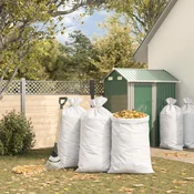 vidaXL Tkane vreče 10 pcs Bela 80 x 125 cm PP