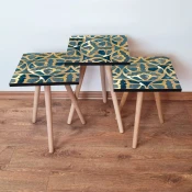 Hanah Home Set klub stocica 3Shp264, 3 komada, Šarena