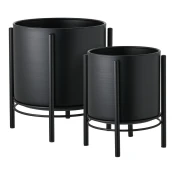 Metalne navlake za tegle u kompletu 2 kom o 25 cm Svarta – House Nordic