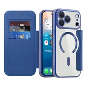 Etui SmartMag Book z Magsafe tehnologijo in RFID denarnico za iPhone 17 Pro Max - blue