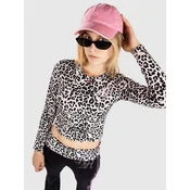 Ninth Hall Estie ženska majica z dolgimi rokavi leopard