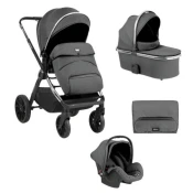 KikkaBoo Kolica Tiffany 3in1 set sa autosedištem I-Prime I-size i tvrdom korpom Dark Grey (KKB20151 SET)