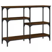 Konzolni stol boja smedeg hrasta 102x29x75 cm konstruirano drvo