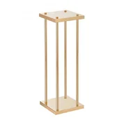 VEVOR Stojalo za rože steber geometrični okrasek 20x20x80 cm zlata barva