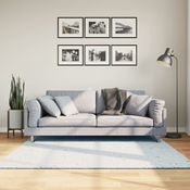 vidaXL Preproga s kratkimi vlakni mehka pralna modra 160x160 cm