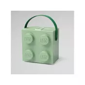 LEGO KUTIJA ZA UŽINU SA RUCKOM: PEŠCANO ZELENA