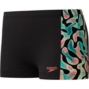 Speedo digital allover panel aquashort black / green / red 128cm