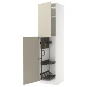 METOD Visoki element-ostava, bela/Havstorp bež, 60x60x240 cm