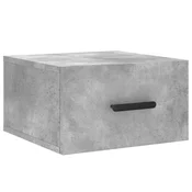 Vidaxl Stenska nočna omarica betonsko siva 35x35x20 cm