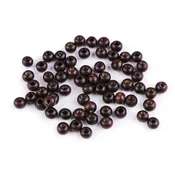 Lesene kroglice O6 mm - temno rjave (10 g)