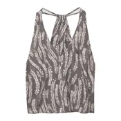 Pull&Bear Top siva/off-bela