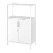 TROTTEN Ormaric s vratima, bela, 70x35x110 cm