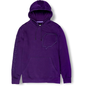 Twitch Glitch pulover s kapuco - 2XL, Vijolična