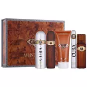 CUBA darovni set za muškarce Gold: toaletna voda 100ml + vodica poslije brijanja 100ml + gel za tuširanje 200ml + dezodorans 200 ml + toaletna voda 35ml
