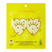 LALARECIPE Hidrogelna maska za predel okoli oči in nasolabialnih zgibov Heart Goggle Brightening Mask - 7 g / 1 kos