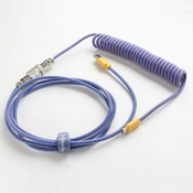 Kabel za tipkovnicu Ducky - Horizon, USB-A/USB-C, ljubičasto/plavi