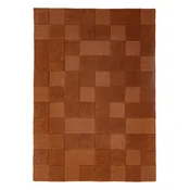 Ročno tkana volnena preproga v barvi terakote 160x230 cm Checkerboard – Flair Rugs