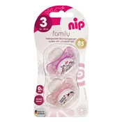 Nip Family silikonska laža 16-32 2 kom, devojcice