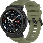 GS Silikonski pašček za Amazfit T-Rex 3 Pro, zelen