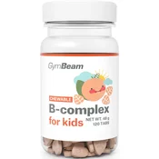 GymBeam B-Complex za djecu tablete za žvakanje 120 tab marelica