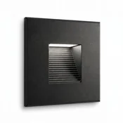 D&R Črna LED stopniščna svetilka 230V aluminij | 4500k-nevtralna |