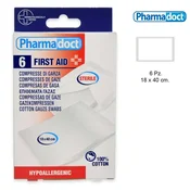 Pharmadoct 6 sterile gauze compresses 18 x 40 cm