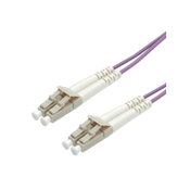 ROLINE Fibre Optic Jumper Cable, 50/125 µm, LC/LC, OM4, purple 3 m