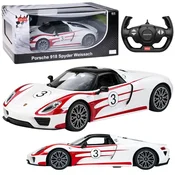 shumee Porsche 918 Spyder Performance avtomobil na daljinsko vodenje, bel, Rastar 1:14
