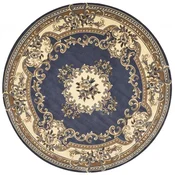 Casa Padrino Luxury Baroque Living Room Carpet Blue/Cream/Brown - Various Sizes
