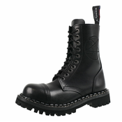 Usnjen škorenj unisex - STEADY´S - STE/10/H_Pentagram black
