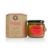 Ekološka sveča Desi Gulab - Rose 200 g v jantarnemkozarcu