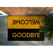 tulup.si Predpražnik za pred vrata Welcome Goodbye Oranžna barva 90x60 cm