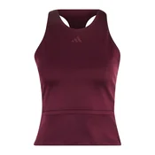 Ženska brezrokavna majica adidas Tennis Climacool Y-Tank Mid Length Maroon M