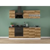 Kuhinjski sestav Junona Line 220 cm (delovna plošča) - hrast delano svetli