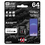 GoodRam IRIDIUM microSD/ad, 64GB, 170MB/s