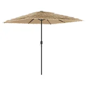 vidaXL vidaXL Vrtni senčnik z jeklenim drogom rjav 248x248x248 cm, (21274598)
