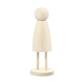 Lesena okrasna figura na podstavku (leseni izdelki za dodelavo)