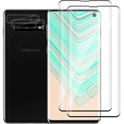 shumee 2x 9H KALJENO STEKLO + ZAŠČITA ZA KAMERO ZA SAMSUNG GALAXY S10+ SM-G975