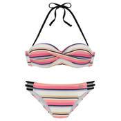 VENICE BEACH Bikini kremna/oranžna/korala/črna