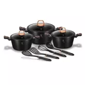 Berlingerhaus bh-6154 črni set loncev
