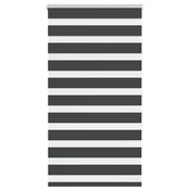 Zavjesa zebra crna 90x150 cm širina tkanine 85,9 cm poliester
