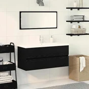 Kupaonski ormaric za sudoper Crni hrast 90 x 39 x 62 cm