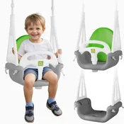shumee Ricokids 3-v-1 gugalnica v obliki vedra slona, siva in zelena